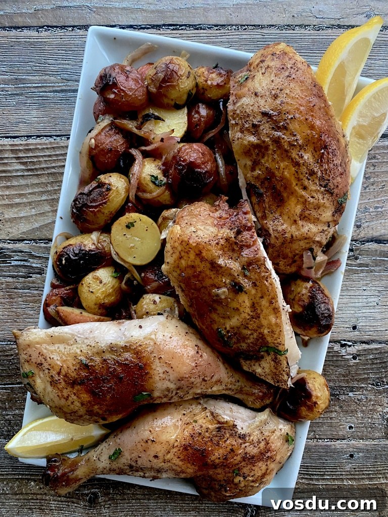 Crispy Roast Chicken with Lemon Potatoes Recipe 3 best roast chicken
