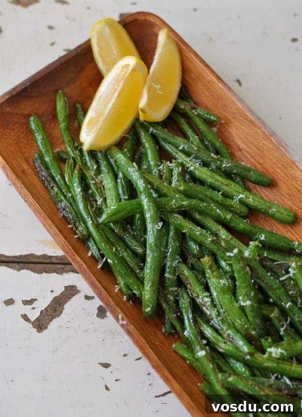 Lemon Parmesan Green Beans