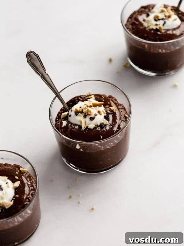 Creamy Lemon Chia Pudding Recipe for Bright Morning Meals 13 a cup of snickers chia pudding topped with cacao nibs, crushed peanuts and yogurt