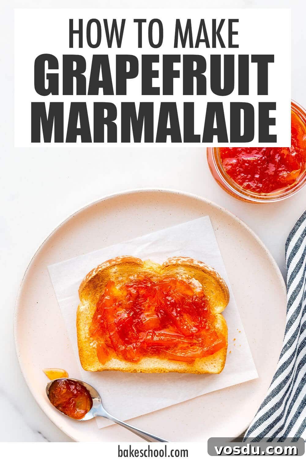 Grapefruit marmalade on toast.