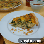 Chicken Pesto Quiche with Spinach and Mozzarella 2 img 2759 5