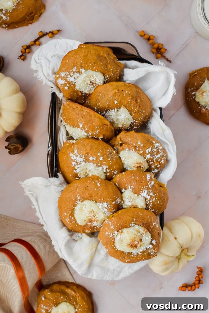 Readers' Top 10 Favorite Recipes of 2022 10 overhead shot of pumpkin cheesecake cookies in a dish surrounded by fall decor