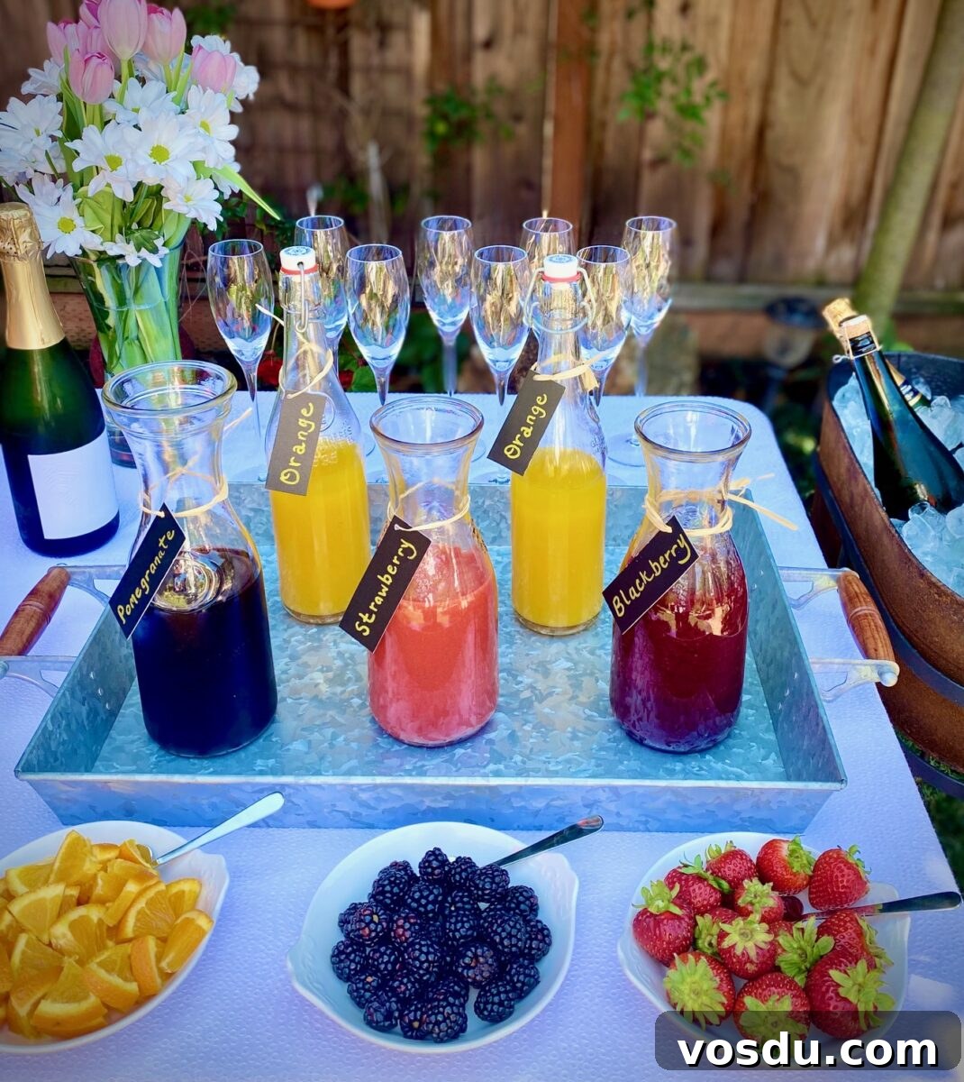 Mimosa Bar setup