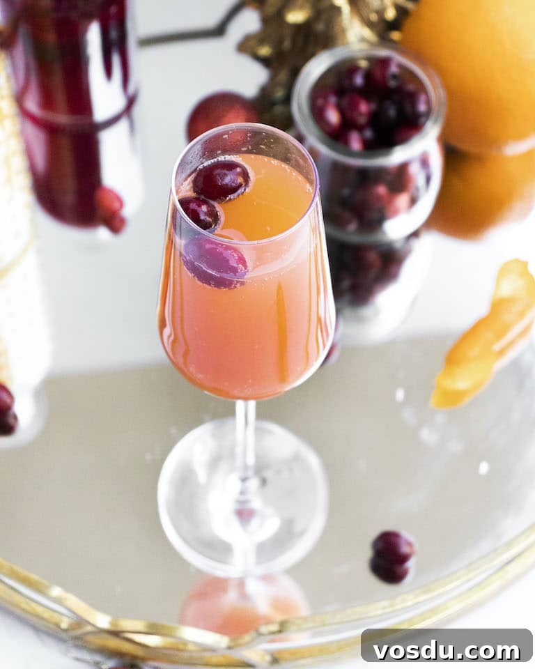 Cranberry Mimosa Cocktail