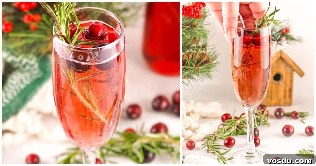 2-Ingredient Christmas Mimosas