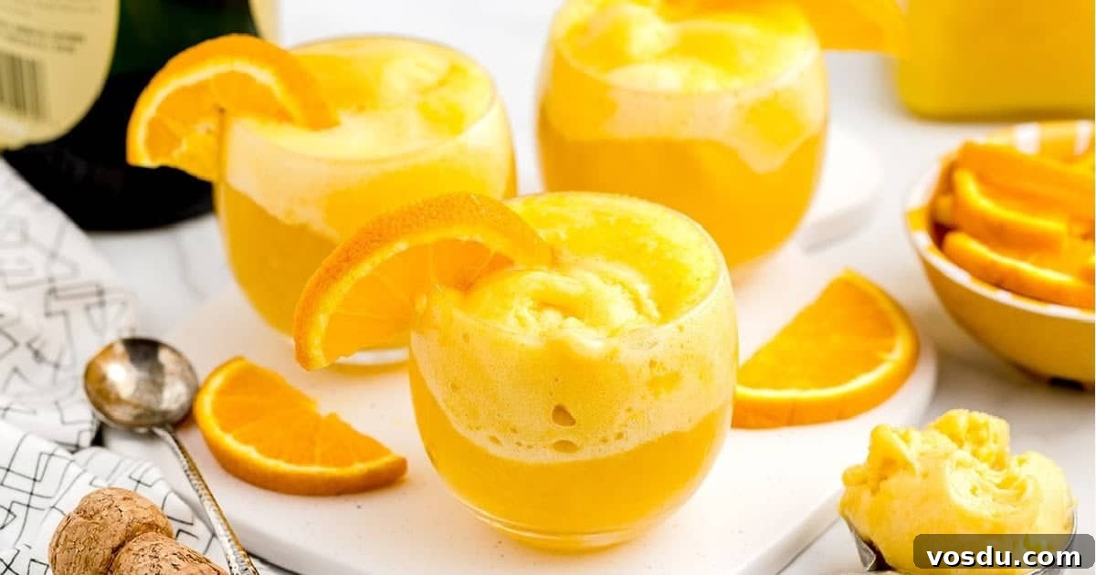 Sorbet Mimosa Float