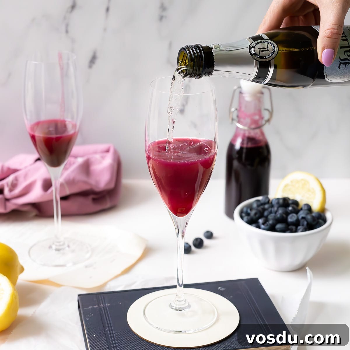 Blueberry Mimosas