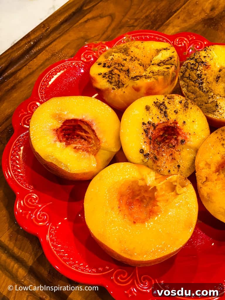 Juicy Grilled Peaches with Honey-Balsamic Glaze 4 Best Grilled Peaches Recipe