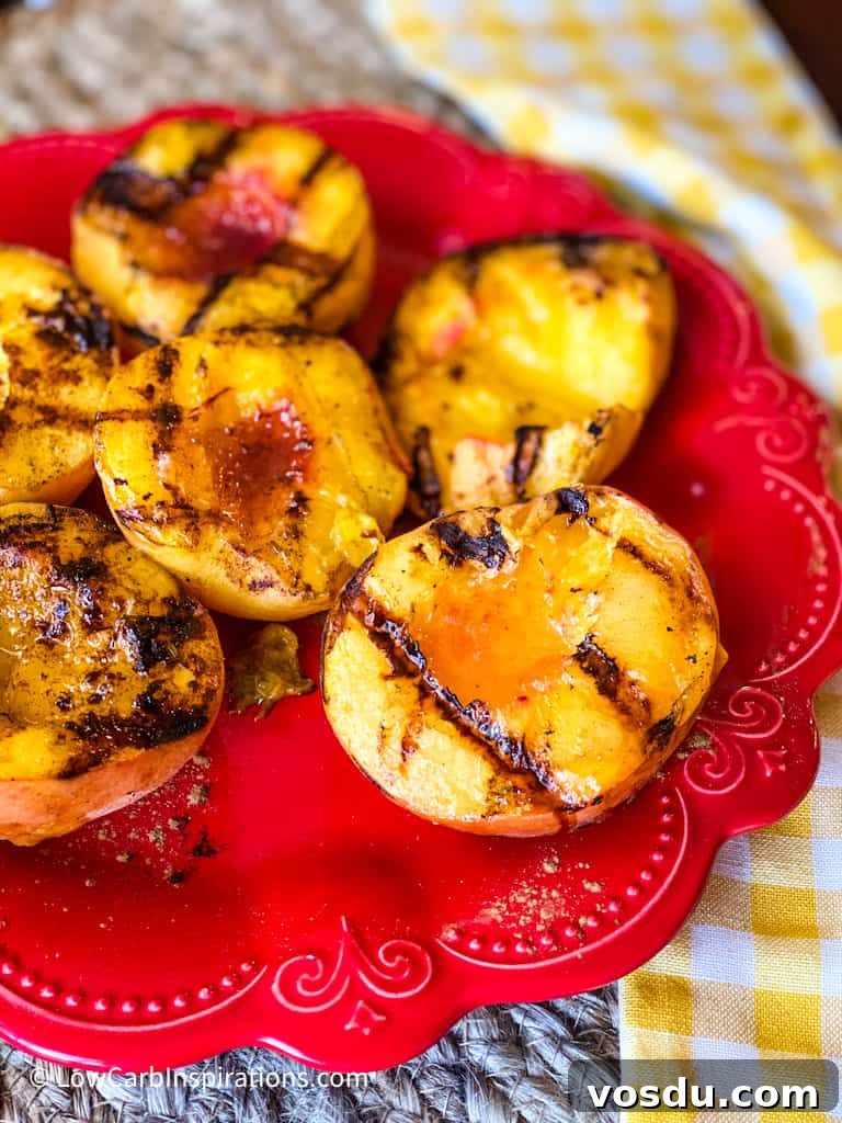 Juicy Grilled Peaches with Honey-Balsamic Glaze 5 Best Grilled Peaches Recipe