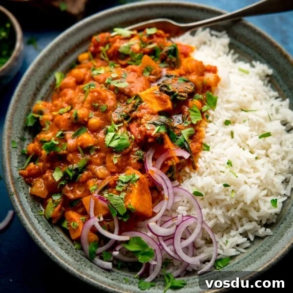 Creamy Mushroom Pasta Recipe with Garlic and Parmesan 7 chickpea and sweet potato curry in a bowl with rice and red onion