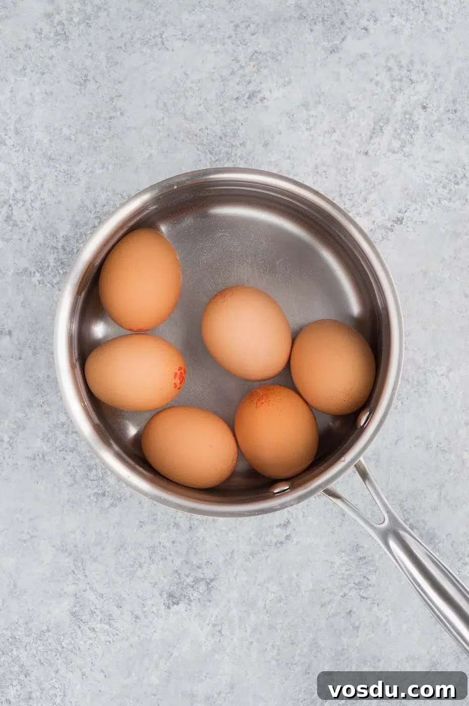 eggs in a pot with water