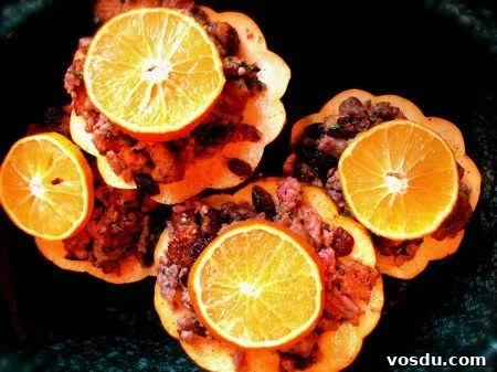 Cran-Orange Acorn Squash