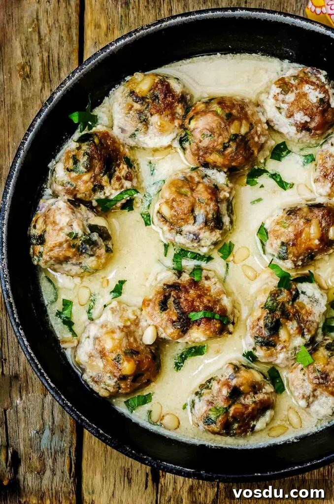 Turkish Köfte with Lemon-Tahini Sauce — Zesty Mediterranean Meatballs 3 Turkish Kofte Meatballs with Lemon Tahini Sauce