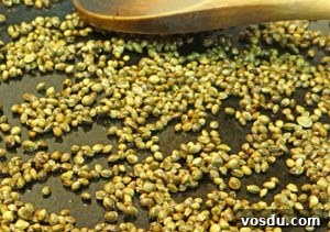Toasted Hemp Seeds for Bread Toppings and Salad Mixes 3 Adding oil to seeds
