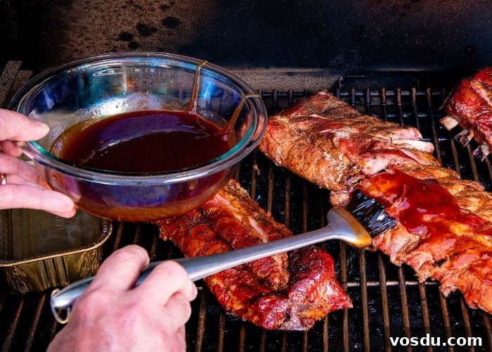 Sticky Mop Sauce for Juicy BBQ Ribs: Simple Homemade Recipe 2 smoked ribs mop sauce
