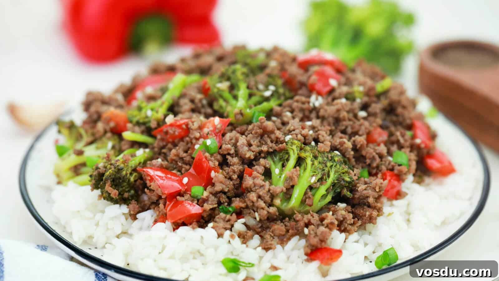 Korean beef and broccoli.