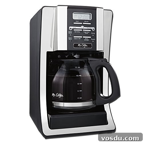Mr. Coffee 12-Cup BVMC-SJX33GT Programmable Coffeemaker Review and Features 3 Mr. Coffee BVMC-SJX33GT 12-Cup Programmable Coffeemaker, Chrome