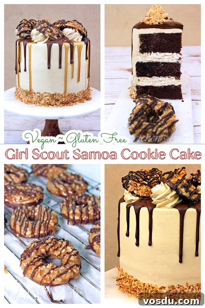 Samoa Cookie Cake Recipe Inspired by Girl Scout Cookies 2 Vegan Samoa Cake