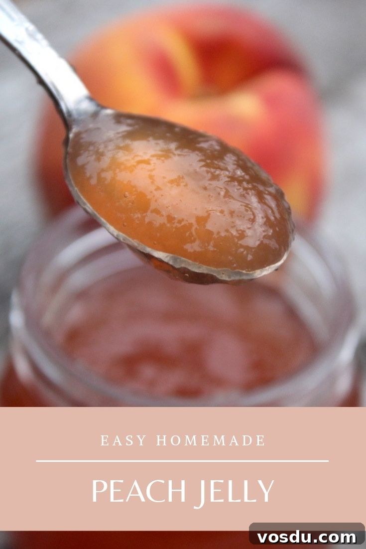 Homemade Peach Jelly Canning Recipe: Step-by-Step Guide 15 Homemade peach jelly recipe pin image