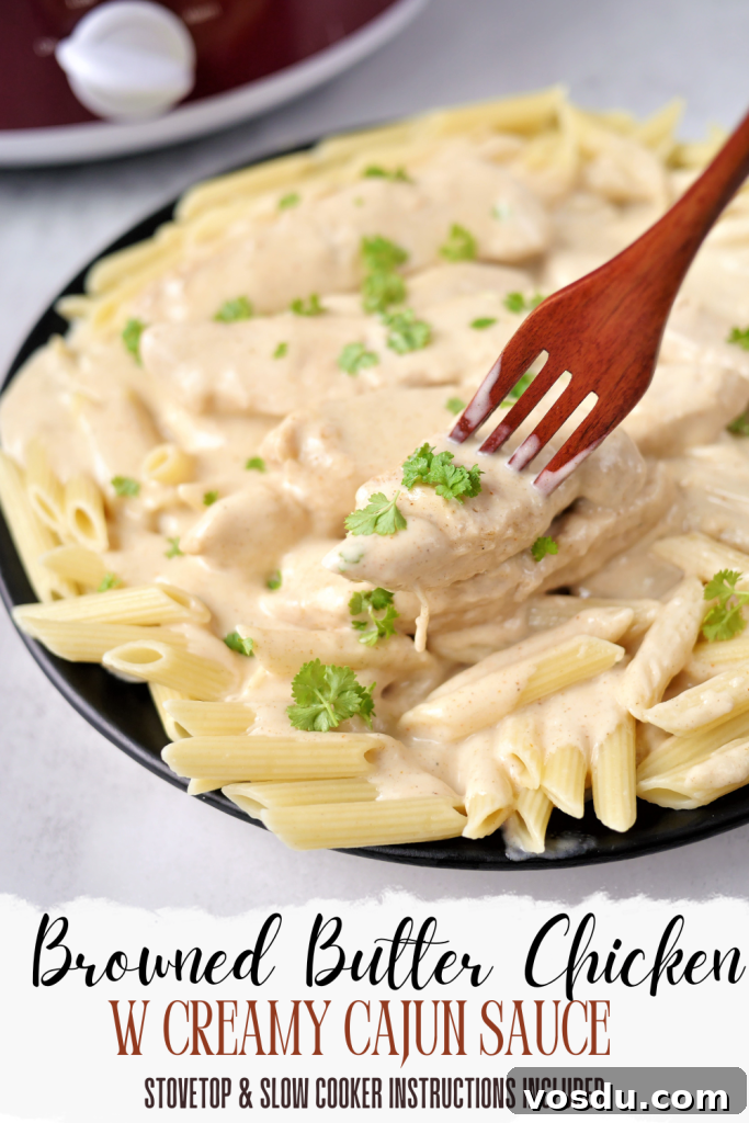 Brown Butter Chicken with Creamy Cajun Sauce — Slow Cooker or Stovetop 7 img 4044 6