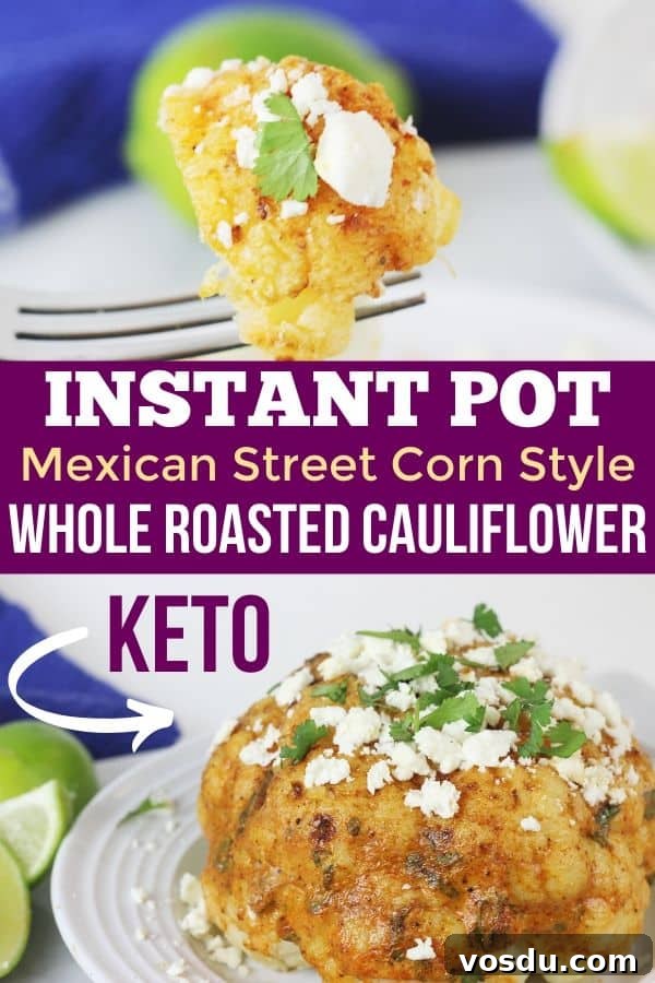 Instant Pot Mexican Street Corn Cauliflower (Video) 7 instant pot cauliflower