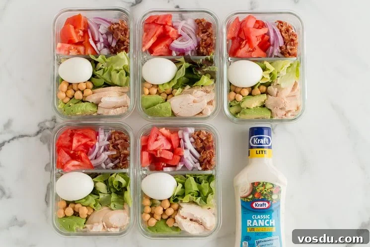 Weight Watchers Meal Prep Cobb Salad