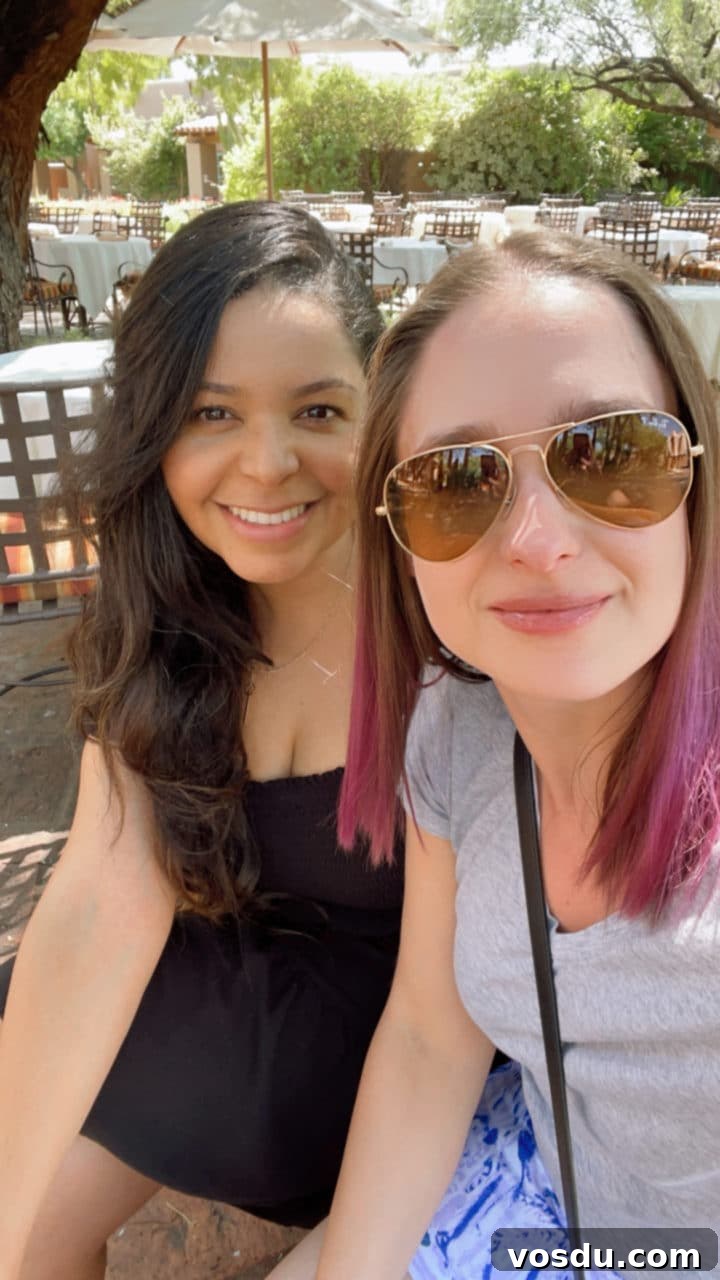 Salt & Lavender: 2021 Year in Review and Top Moments 3 Natasha and her friend Isabel at the Hermosa Inn in Scottsdale Arizona