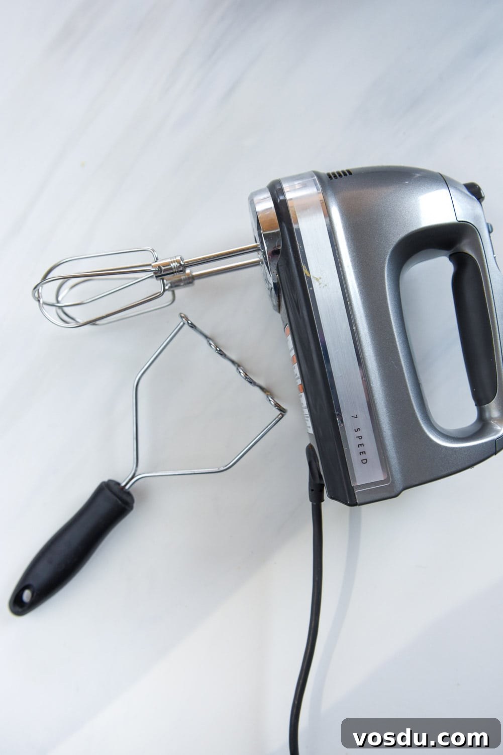 Slow-Cooker Whipped Cauliflower Recipe for Creamy Mash 9 hand mixer and potato masher