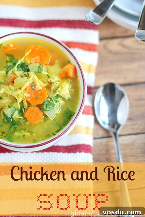 Comforting Chicken and Rice Soup Recipe for Weeknight Dinner 2 Chicken and Rice Soup. The Girl and the Kitchen
