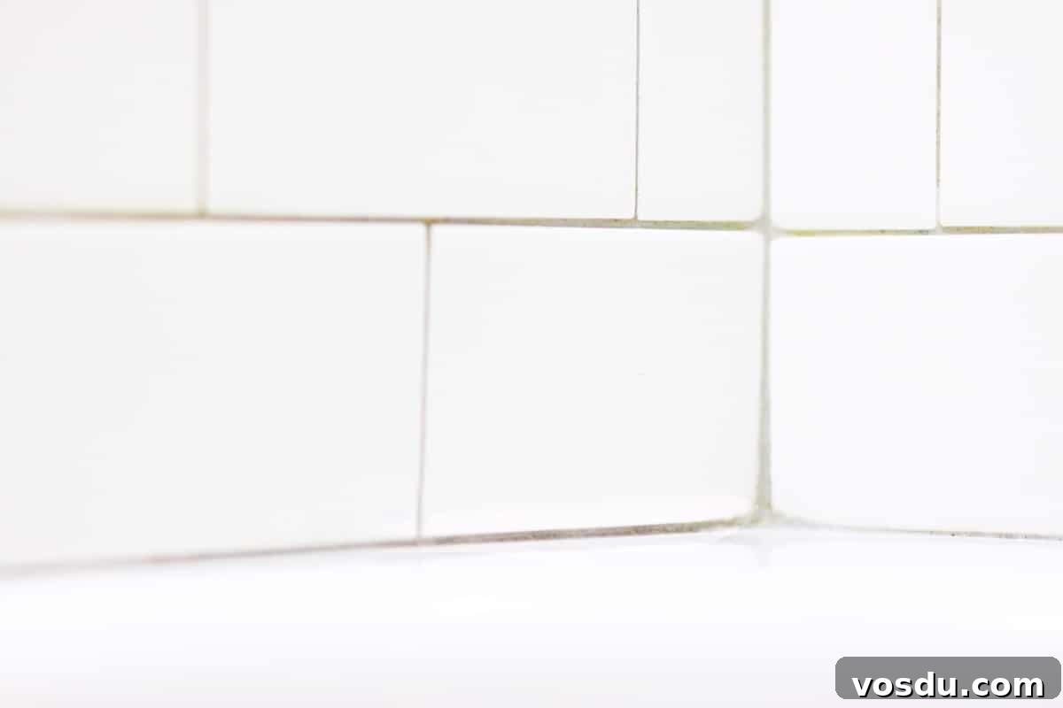 a nice clean shower wall. Subway tile