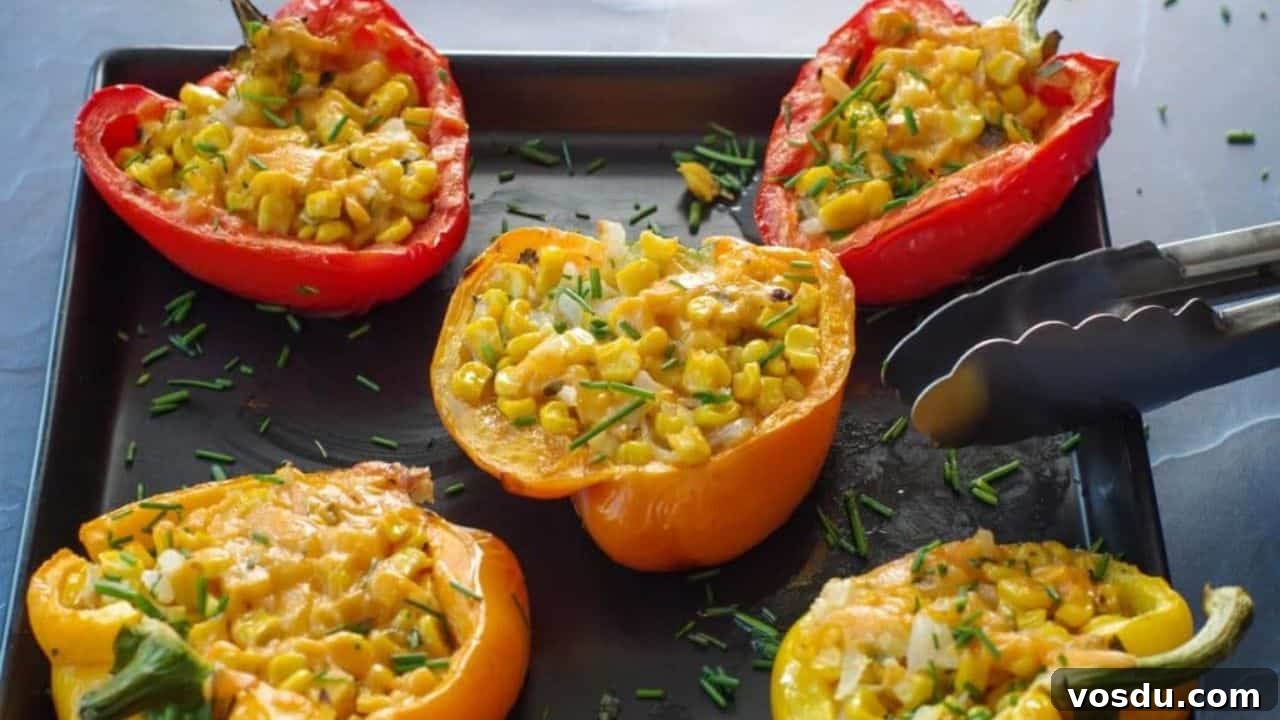 Corn Stuffed Grilled Peppers
