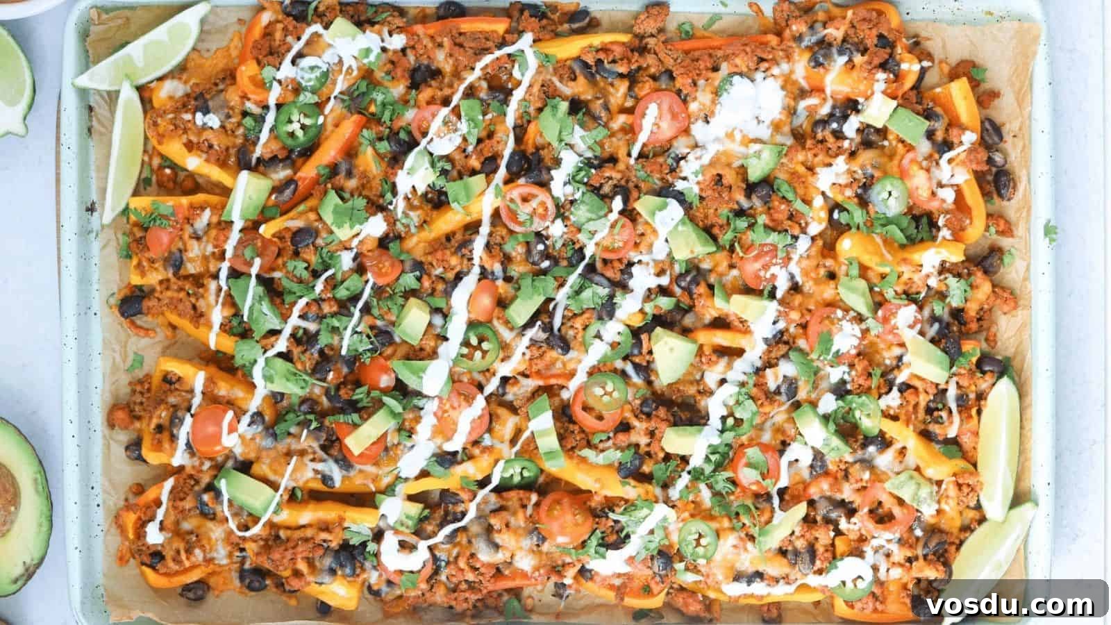 Loaded Mini Pepper Nachos