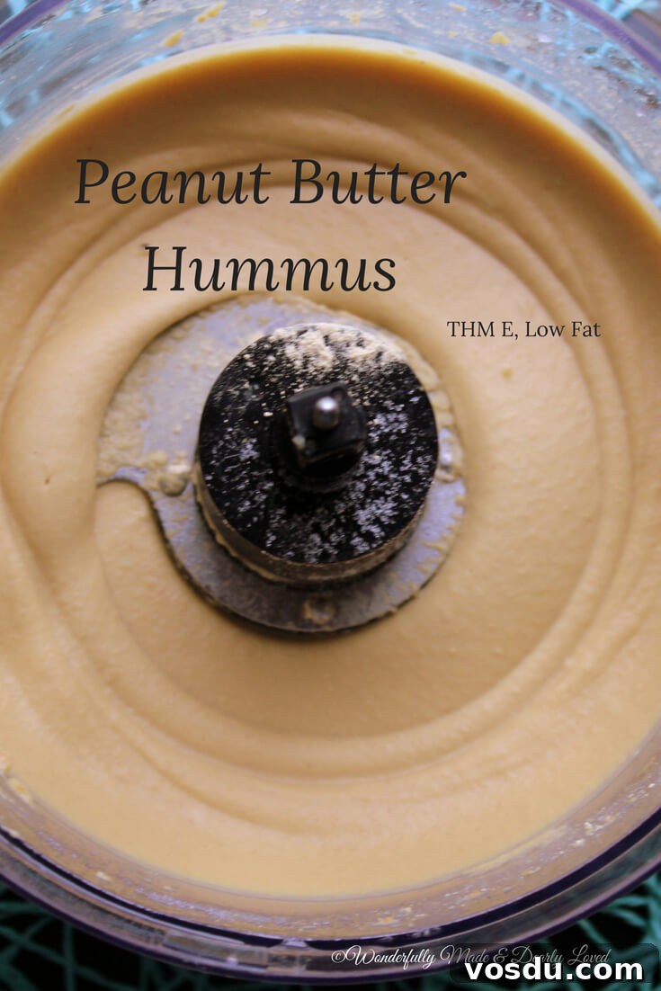 Peanut Butter Hummus (THM E, Low Fat)