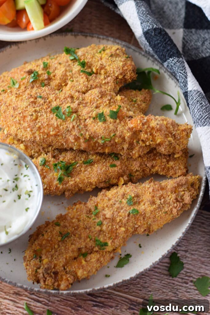 Cajun Chicken Tenders Recipe: Crispy Spicy Oven-Baked Option 12 Baked cajun chicken tenders on a plate.