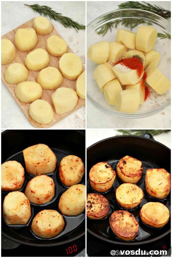 Perfect Fondant Potatoes Recipe: Crispy Edges, Tender Centers 8 steps how to make fondant potatoes