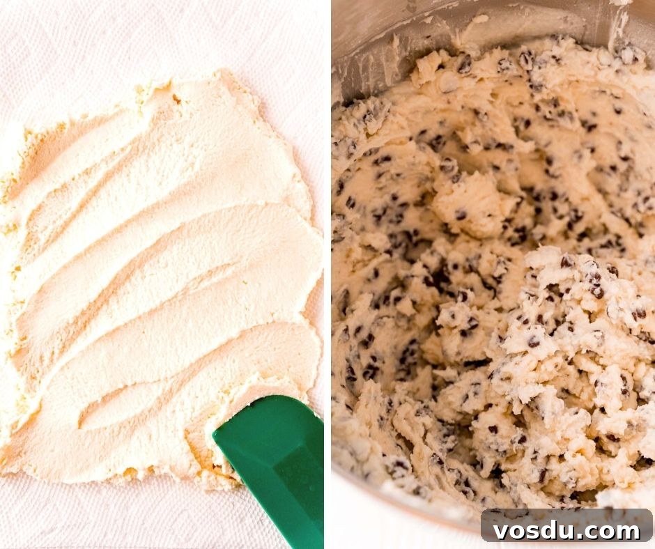 Mascarpone Cannoli Dip Recipe: Creamy Dessert Dip for Parties 5 Photo collage showing how to make cannoli dip.