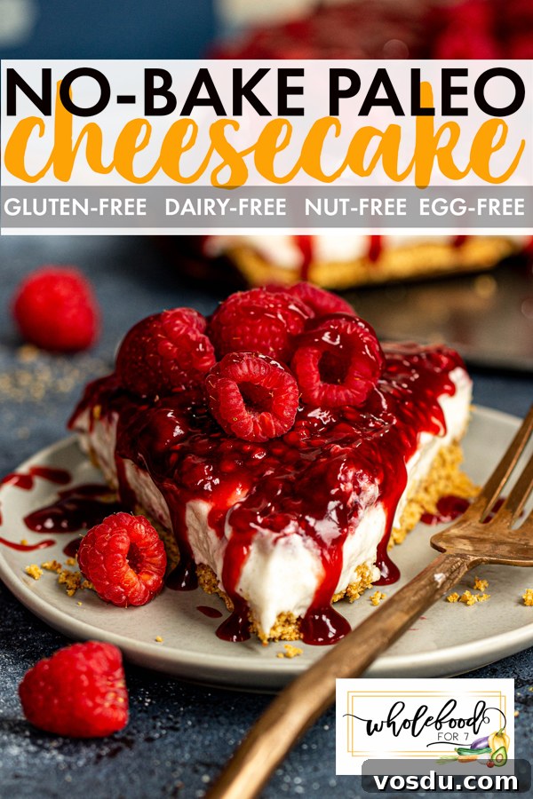 No-Bake Paleo Cheesecake Recipe: Dairy-Free Almond Crust 2 No-Bake Paleo Cheesecake - Gluten-free, dairy-free, nut-free, egg-free, EASY!