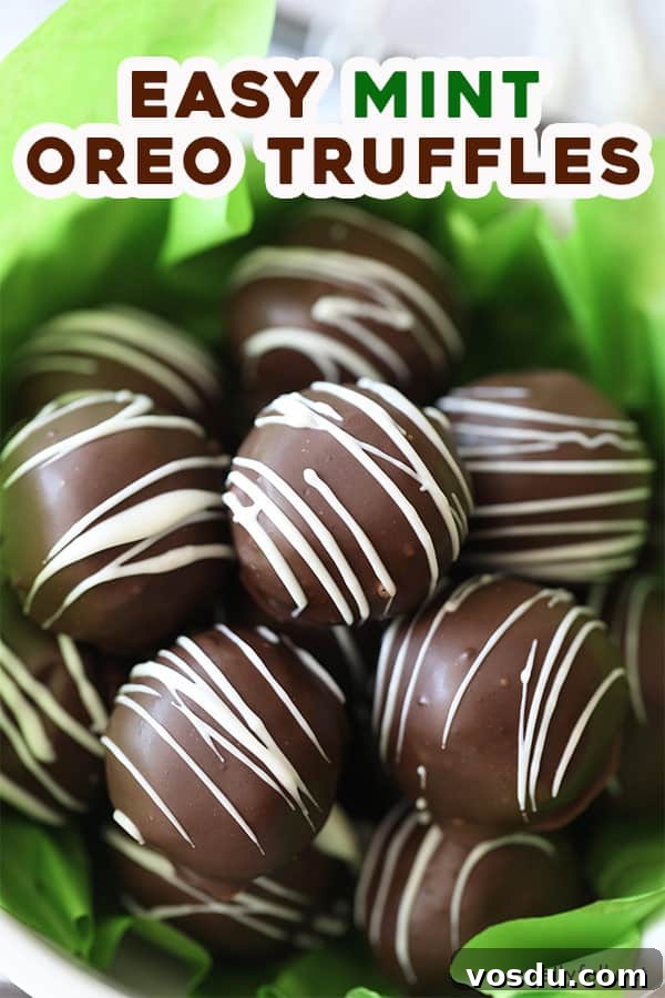 3-Ingredient Oreo Truffles — Quick No-Bake Dessert 8 pin for mint Oreo Truffle Balls