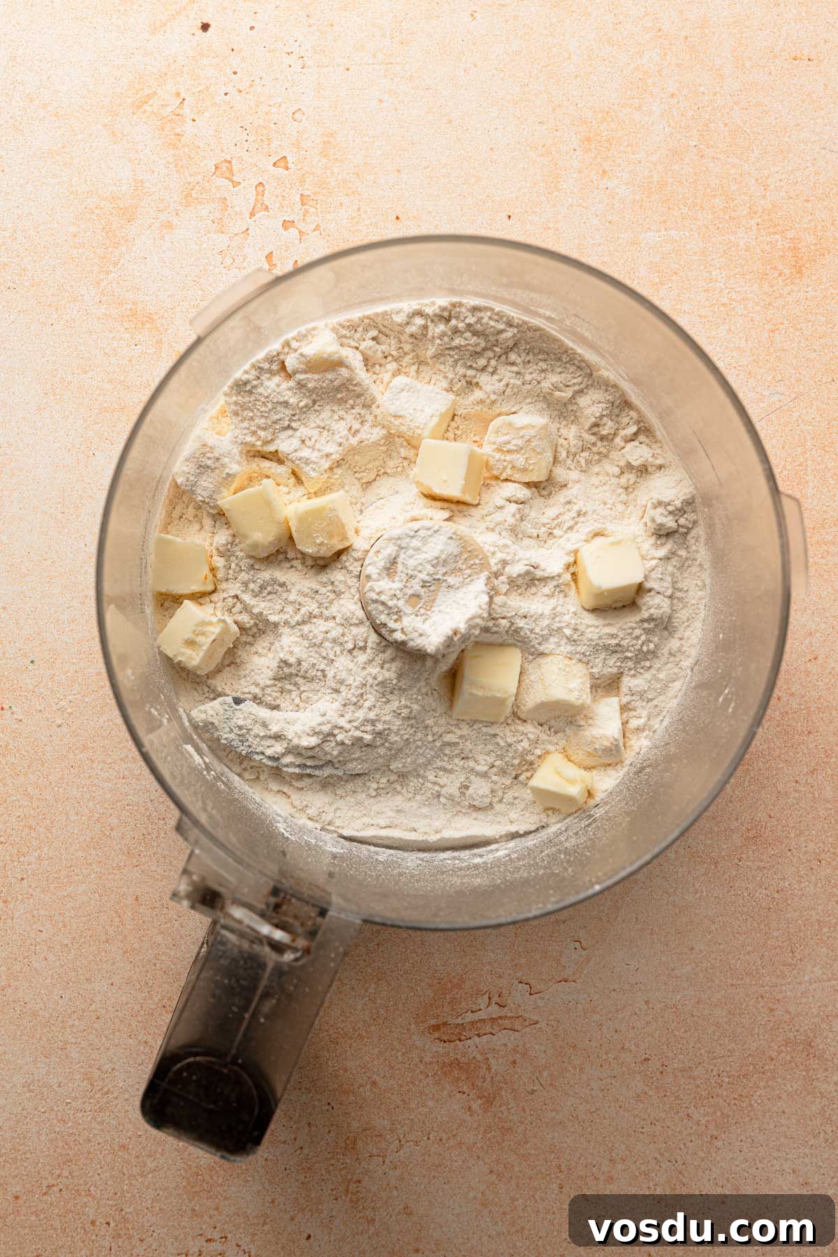 Processing butter with flour