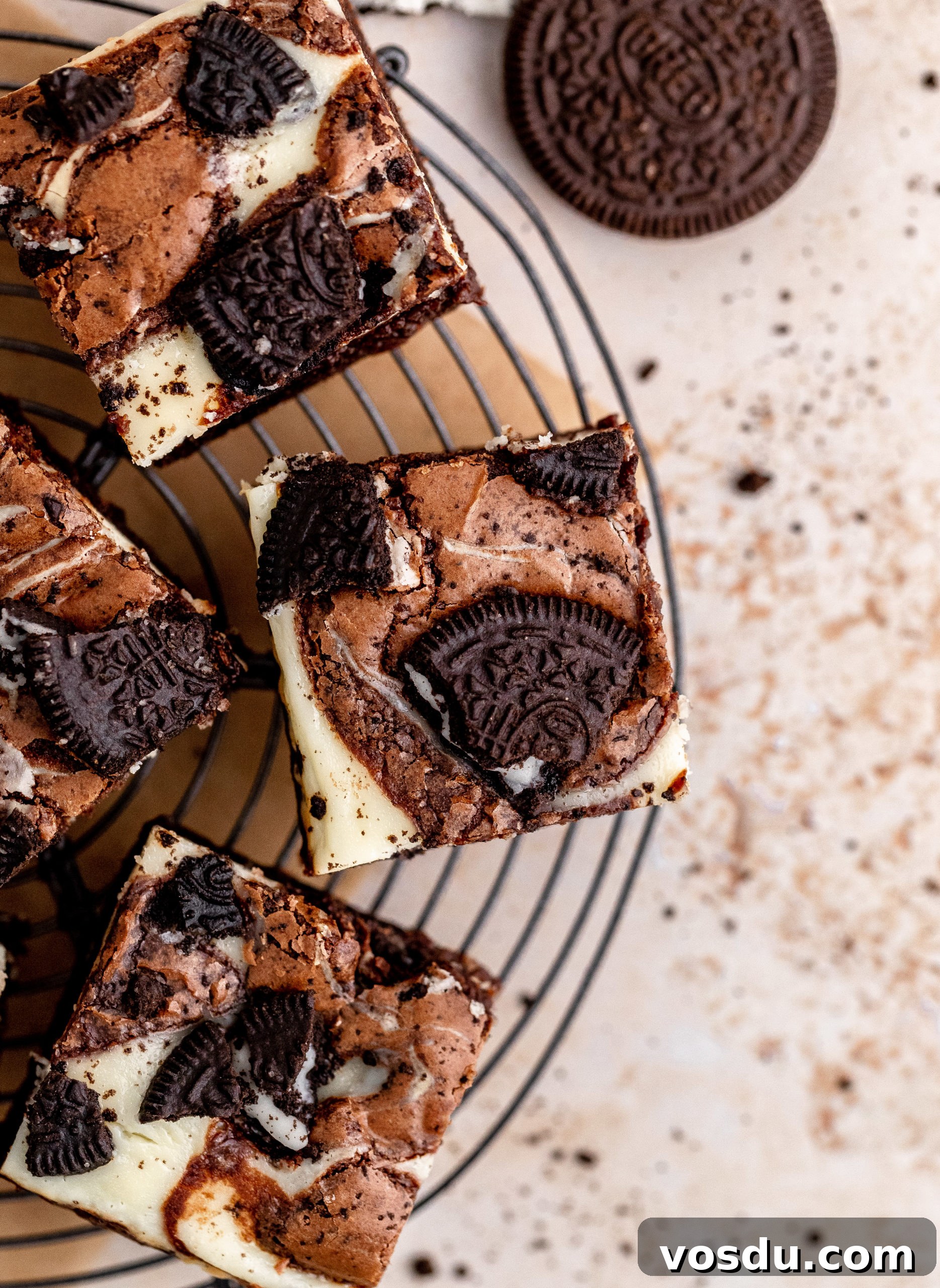 Oreo Cheesecake Brownies Recipe — Fudgy Oreo Swirl Brownies 8 Oreo Cheesecake Brownie