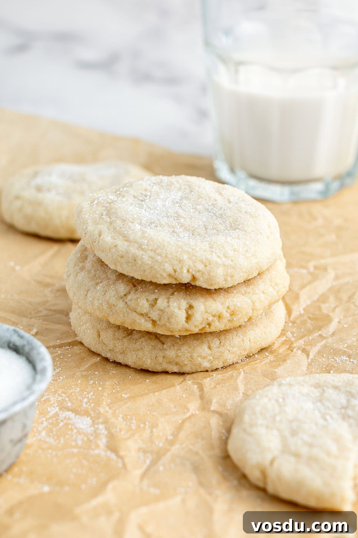 sugar-coated eggless cookies