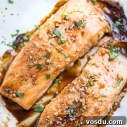 Baked Honey Garlic Salmon that's Easy Healthy Salmon Recipe | @bestrecipebox