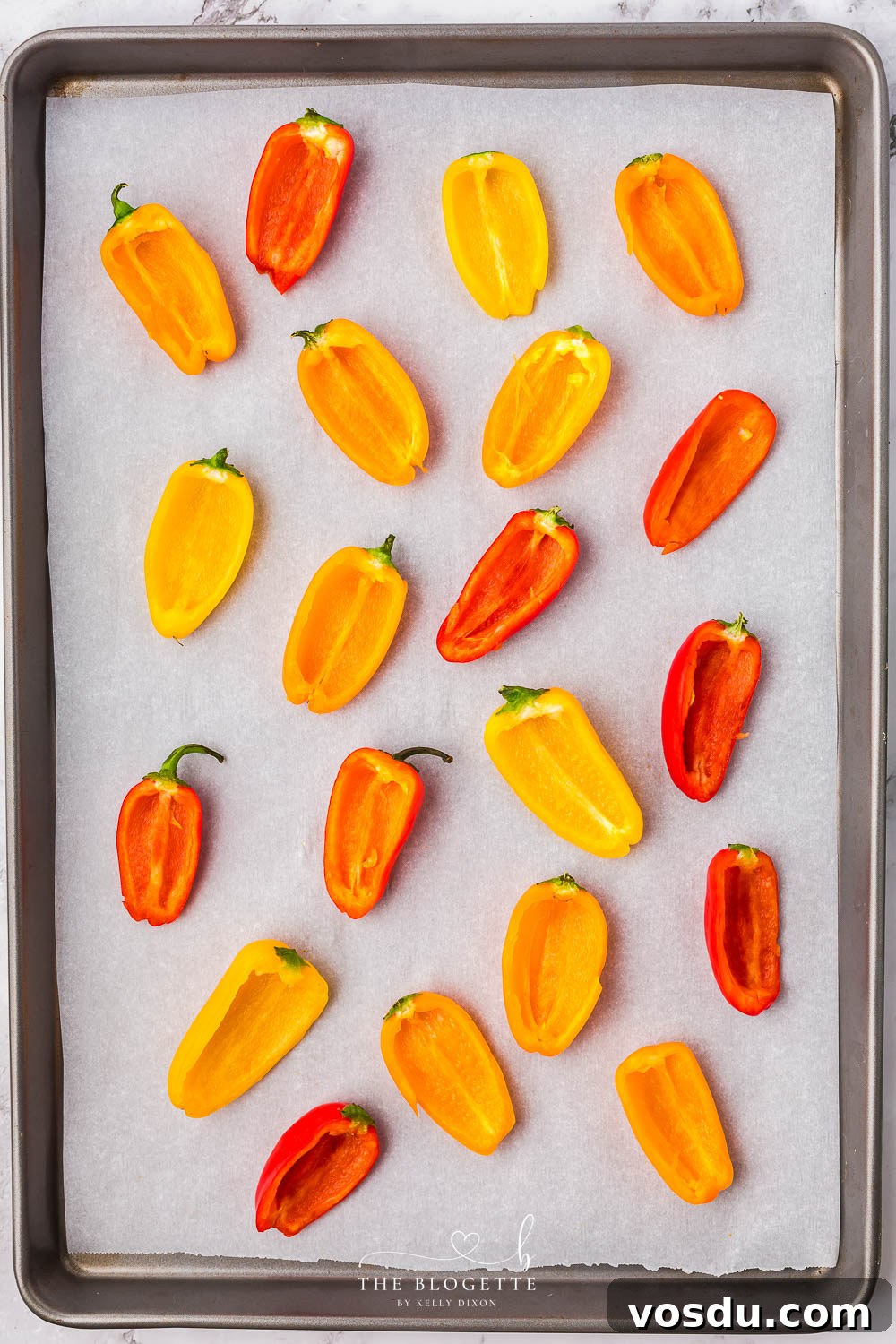 Stuffed Mini Peppers with Cream Cheese and Herbs 7 Peppers with seeds carved out