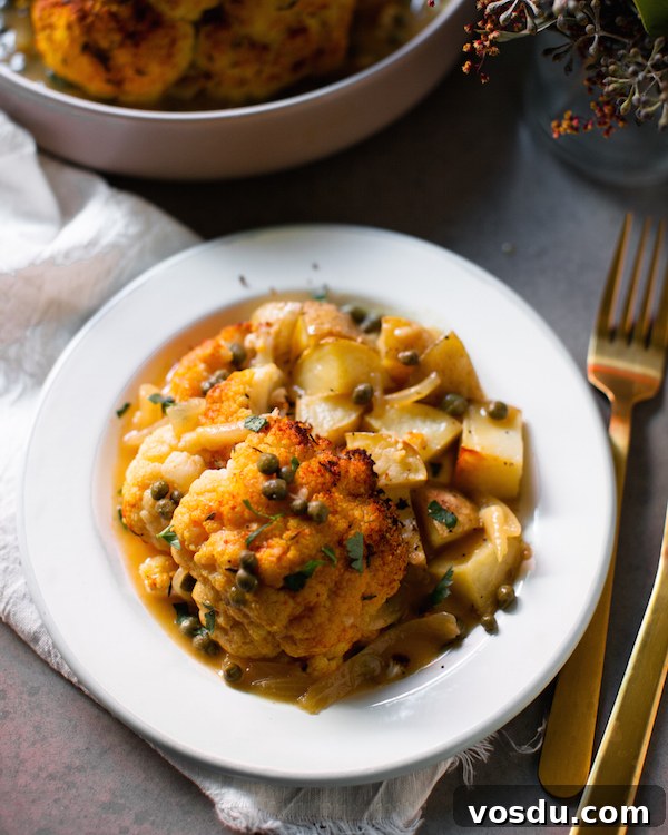 Instant Pot Whole Cauliflower Piccata Recipe 3 instant pot whole cauliflower