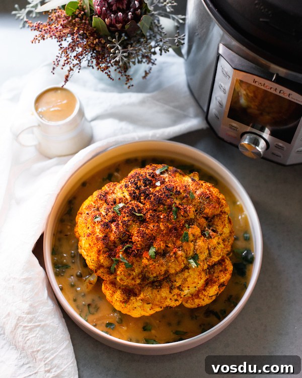 Instant Pot Whole Cauliflower Piccata Recipe 4 Instant Pot Whole Cauliflower