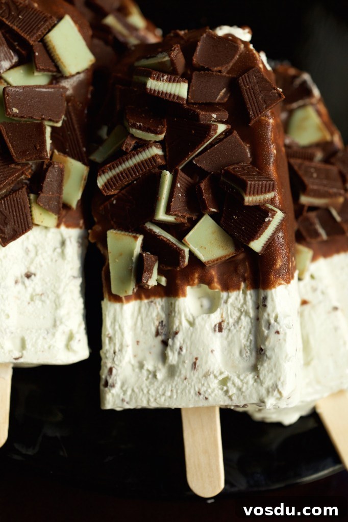 Mint Chocolate Cheesecake Popsicle Recipe: Creamy No-Bake Dessert 4 Mint Chocolate Chip Cheesecake Popsicles