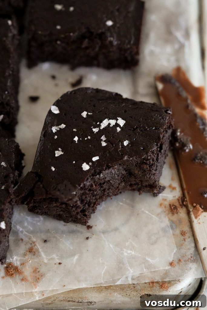 Fudgy Dark Chocolate Zucchini Brownies with Moist Texture 6 Dark Chocolate Zucchini Brownies