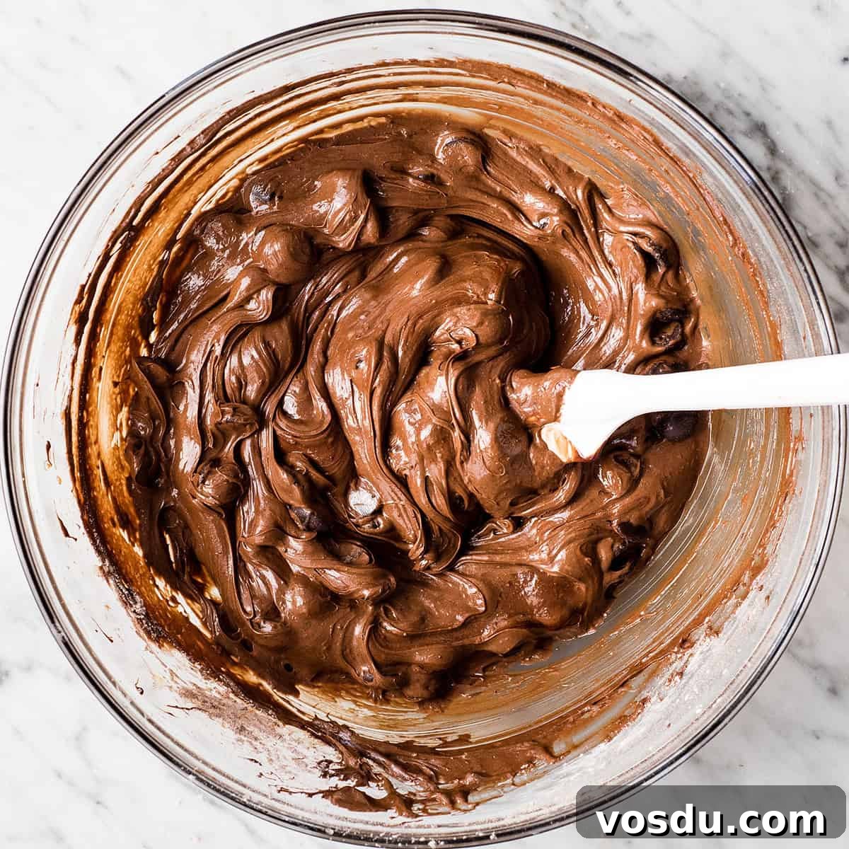 Flourless Peanut Butter Brownies Recipe — Fudgy & Gluten-Free 9 How to Make Flourless Peanut Butter Brownies batter after stirring in the chocolate chips