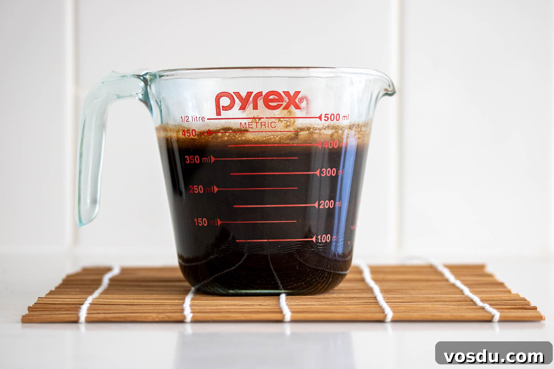 Coconut Sugar Syrup Recipe for Coffee, Drinks & Boba 6 Syrup after boiling.