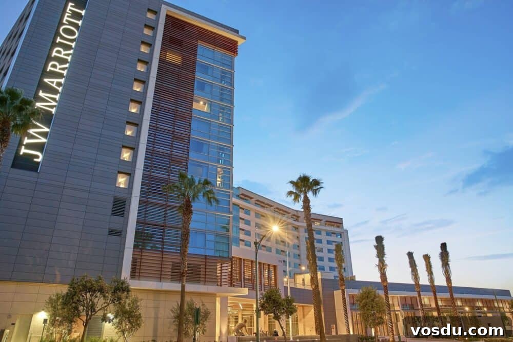 JW Marriott Anaheim – Hotels Near Disneyland Resort 2 front of JW Marriot Anaheim